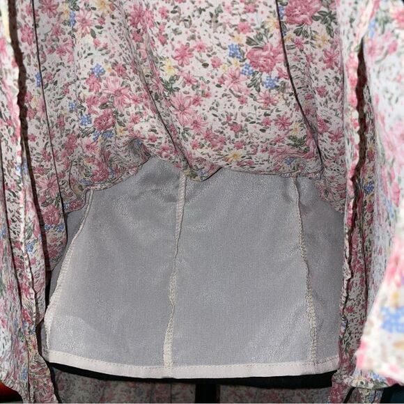 Nwt Cider Ditsy Floral Ruched Cami Dress sz S - Picture 5 of 14